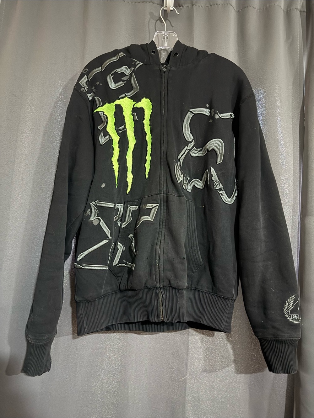 Monster Energy Black Zip-Up Hoodie Jacket